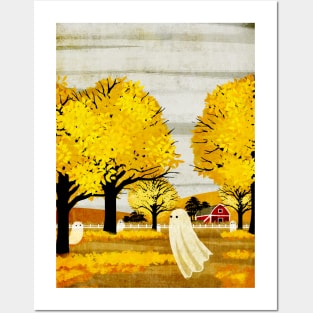 Golden Leaves Posters and Art